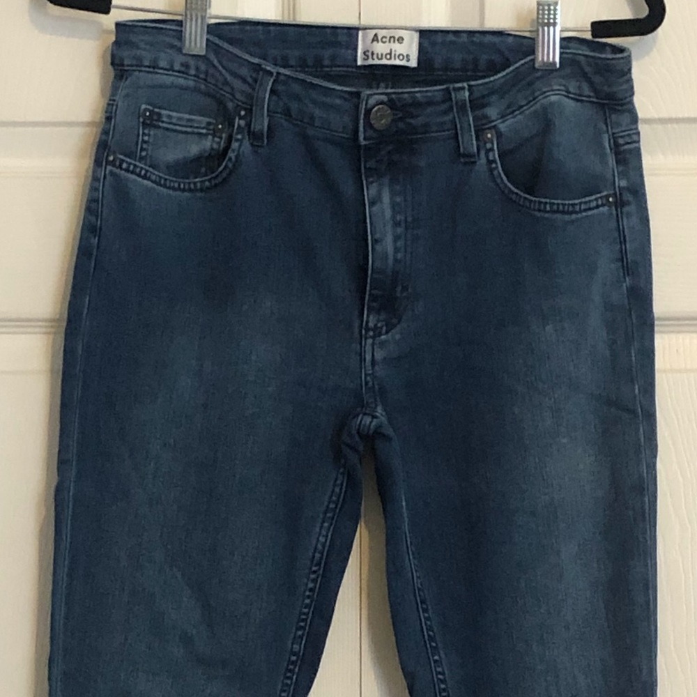 ACNE high-waisted denim skinny jeans